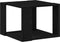 vidaXL - Salontafel - Zwart - eiken - 40x40x30 - cm - Gefabriceerd - hout