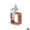 Decoratieve figuren Viool Zilverkleurig Hout Metaal 13 x 27 x 13 cm