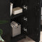 vidaXL - Zwart - Eiken - Sideboard - Zwart - Eiken - MDF - en - Houtfineer - Middelgroot