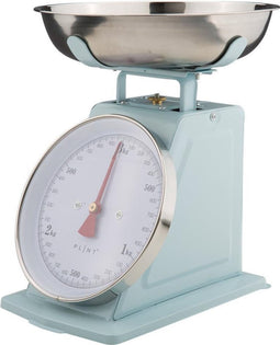 Plint Retro Keukenweegschaal Pastelblauw - Tot 3 kg.