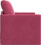 vidaXL - Vloersofa - Bed - 2-in-1 - Wijnrood - 74x77x81 - cm - Velvet