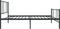 vidaXL - Bedframe - met - hoofd- - en - voeteneinde - metaal - zwart - 100x200 - cm