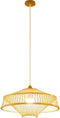 Plafondlamp DKD Home Decor Bruin Bamboe (50 x 50 x 23 cm)