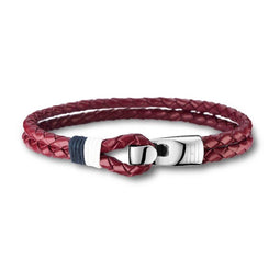 Tommy Hilfiger TJ2700672 - Leren armband - Nautische uitstraling - Rood