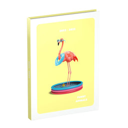 Schoolagenda 2022-2023 Funny Animals Flamingo