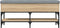 vidaXL - Schoenenbank - 102x32x45 - cm - bewerkt - hout - sonoma - eikenkleurig