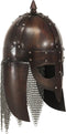 Vikinghelm replica LARP staal koperkleurig