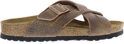 Birkenstock Lugano - Slipper - Nubuckleer - Tabacco Brown - Smal - 43