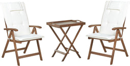 AMANTEA - Bistroset - Gebroken wit - Acaciahout