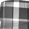 vidaXL - Palletkussen - 120x40x12 - cm - stof - ruitpatroon - grijs