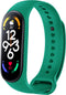 iMoshion Bandje Geschikt voor Xiaomi Mi Band 7 - iMoshion Siliconen band inkliksysteem ronde sluiting - Donkergroen