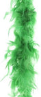 Atosa Carnaval verkleed boa met veren - neon groen - 180 cm - 45 gram - Glitter and Glamour