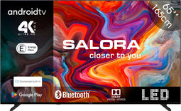 Salora SMART65TV - 65 Inch Smart TV - 4K Ultra HD - Android TV met Chromecast - Dolby Audio