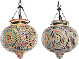 Plafondlamp DKD Home Decor Kristal Multicolour 25 W 29 x 29 x 29 cm (2 Stuks)