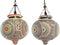 Plafondlamp DKD Home Decor Kristal Multicolour 25 W 29 x 29 x 29 cm (2 Stuks)