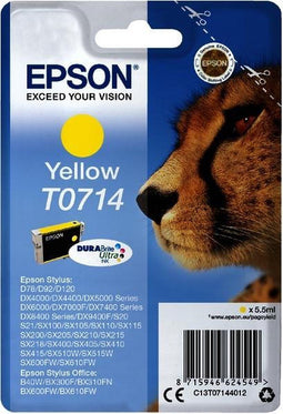 Epson T0714 - Inktcartridge - 415 pagina's - Geel