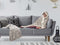 Linnick Flanel Fleece Deken + Hoodie met Capuchon Bont Rabbit - naturel - 140x200cm - 130x180cm - Plaid