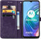 imoshion Hoesje Geschikt voor Motorola Moto G30 / Moto G20 / Moto G10 Power / Moto G10 Hoesje Met Pasjeshouder - imoshion Mandala Bookcase - Paars
