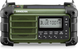 Sangean MMR-99 - Draagbare Noodradio - Oplaadbaar met Dynamo en Zonnepaneel - Groen