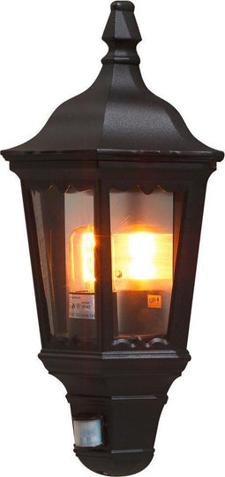 Konstsmide Firenze - Wandlamp flush 49.5cm - 230V - E27 bwm- matzwart