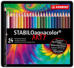 STABILO Aquacolor - Premium Aquarel Kleurpotlood - Etui Met 24 Kleuren
