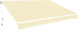 vidaXL - Luifel - handmatig - uittrekbaar - 600 - cm - crème