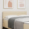 vidaXL - Hoofdbord - Lijnen - Design - Crème - 140 - cm - Stof
