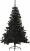 vidaXL - Kunstkerstboom - met - standaard - half - 180 - cm - PVC - zwart