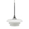 Dyberg Larsen AVA Pendant - Hanglamp D20 cm - Opal glas met chroom