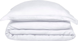 Coco & Cici - Bamboe Dekbedovertrek 140 x 200 cm - 1 Persoons Beddengoed - Wit - 1 Kussensloop (60x70) - 100% Eco Bamboe