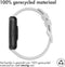 iMoshion Bandje Geschikt voor Huawei Watch Fit 2 - iMoshion Siliconen band gekleurde gesp - Wit