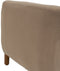 Leunstoel Natuurlijk Taupe Rubberwood Foam Weefsel 87 x 80 x 81 cm