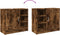 vidaXL - Wastafelkast - 63x29x55 - cm - bewerkt - hout - gerookt - eikenkleurig