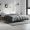 vidaXL - Bedframe - bewerkt - hout - gerookt - eikenkleurig - 160x200 - cm