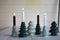 Housevitamin KERST KANDELAAR-GROEN-KERAMIEK 9X14 cm