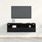 vidaXL - TV - Wandkast - Zwart - Eiken - 100x30x30 - cm - Gelaagd - Hout