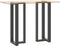 vidaXL - Bartafelpoten - 2 - st - T-vormig - 40x35x(110-111) - cm - staal - antraciet