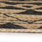 vidaXL - Vloerkleed - handgemaakt - met - zwarte - print - 90 - cm - jute