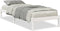 vidaXL - Bedframe - extra - lang - zonder - matras - grenenhout - wit - 100x210 - cm