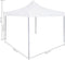 vidaXL - Partytent - professioneel - inklapbaar - 2x2 - m - staal - wit