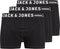 JACK&JONES PLUS JACSENSE TRUNKS - Boxershorts - 3-pack - Zwart (3-pack)