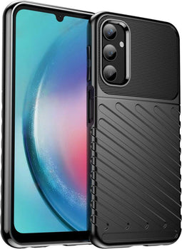iMoshion Hoesje Geschikt voor Samsung Galaxy A25 Hoesje Siliconen - iMoshion Thunder Backcover - Zwart