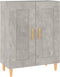 vidaXL - Dressoir - 69,5x34x90 - cm - bewerkt - hout - betongrijs