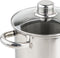 Haushalt RVS Aspergepan met Glazen Deksel - 21 cm - 4 Liter