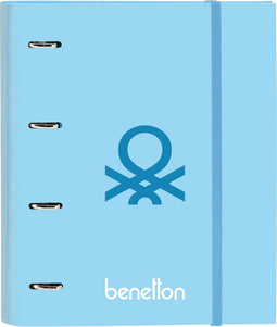 Ringmap Benetton Sequins Licht Blauw (27 x 32 x 3.5 cm)
