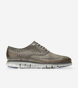 Cole Haan Zerogrand Wingtip Oxford - Lage instapschoen - Lichtgewicht en ademend - Charcoal Grey - Maat 41