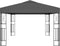vidaXL - Prieel - met - LED-lichtslinger - 3x4 - m - stof - antracietkleurig