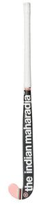 The Indian Maharadja Gravity Junior - Hockeystick - 10% carbon 35 inch - Koraal/Zilver/Zwart