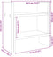 Bureau organiser 34,5x15,5x35,5 cm hout bruin eikenkleurig