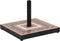 vidaXL - Parasolvoet - vierkant - 12 - kg - terracottakleurig - wit